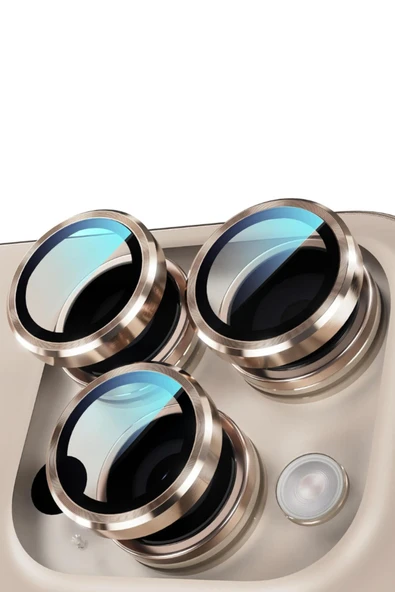 iPhone 16 Pro Max Kamera Lens Koruyucu Naturel - Resim 4