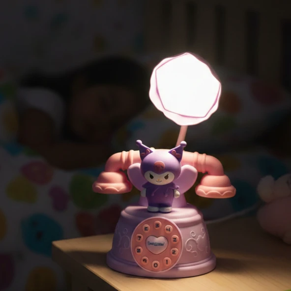 Kuromi Şarjlı Masa Lambası - Resim 3