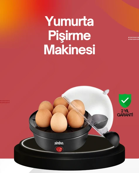 7 Yumurtalık Buharlı Yumurta Pişirme Cihazı Otomatik Kapanma Özellikli ürün görseli 1