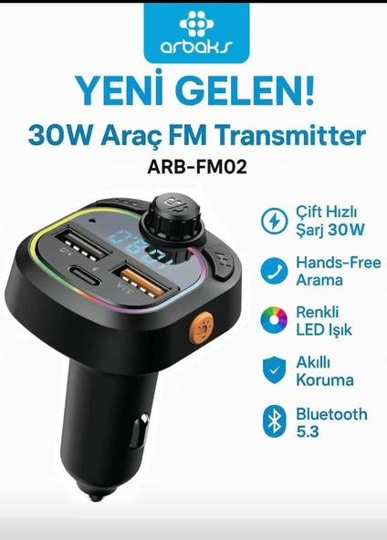 30W ARAÇ FM TRANSMİTTER ürün görseli 1