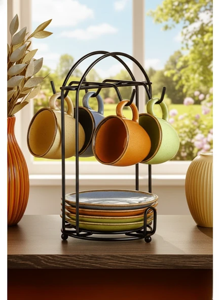 Askılı 4lü Espresso Fincan takımı 90 ml - Resim 4