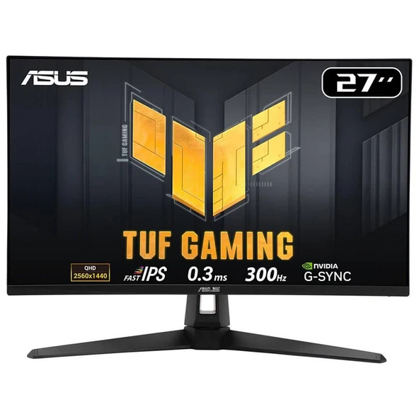 Asus 27" TUF Gaming VG27AQM5A 300Hz 0.3ms 2K QHD Adaptive Sync Fast IPS Gaming Monitör ürün görseli 1