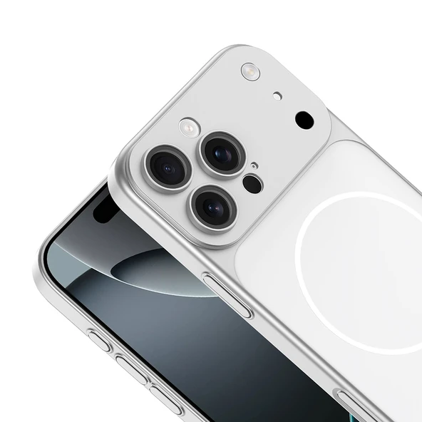 iPhone 14 Pro Max İphone 17 Pro Max Görünümlü Kılıf Kablosuz Şarj Özellikli Kamera Korumalı Spark - Resim 7