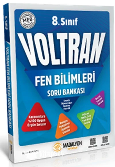 8.Sınıf Voltran Fen Bilimleri Soru Bankası Madalyon Yayınları ürün görseli 1