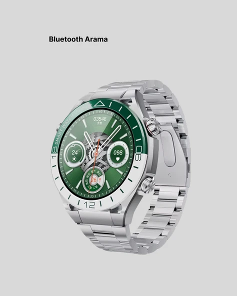 Premium Amoled Akıllı Saat GPS Harita Desteği Bluetooth Arama Sağlık Takipli - Resim 3