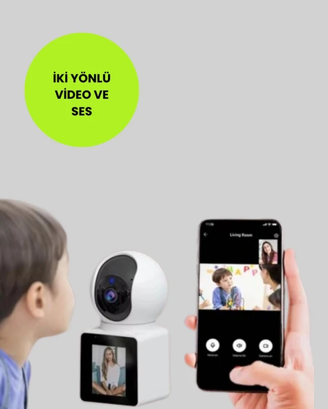 2K Gece Görüşlü Kapalı Alan Kamera Çift Yönlü Konuşma ve Akıllı Arama ürün görseli 1