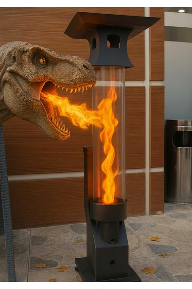 Portatif Mini Cam Pelet Soba Kamp,Balkon,Teras Tipi En İyi Kalite - Pürmüz ve Pelet Hediyeli - Resim 5