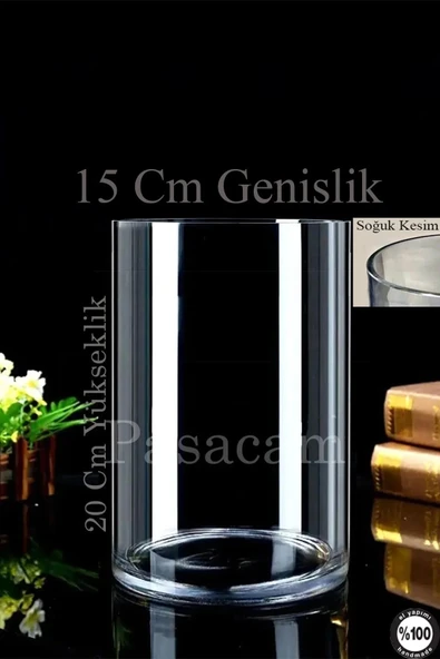 Delizli El İmalatı Büyük Seri 20-30-40 Cm Cam Kalın Taban - Resim 4