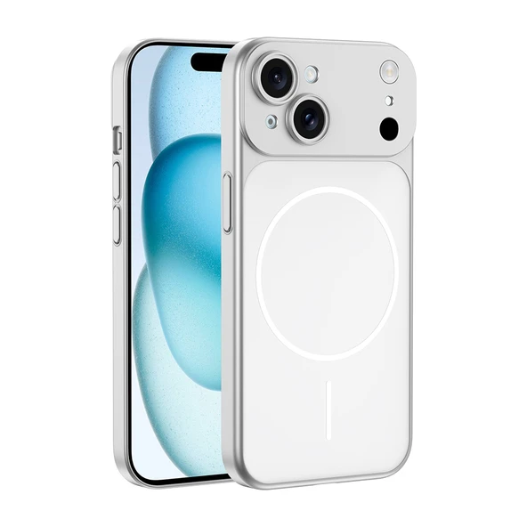 iPhone 15 İphone 17 Görünümlü Kılıf Kablosuz Şarj Özellikli Kamera Korumalı Spark Kapak ürün görseli 1