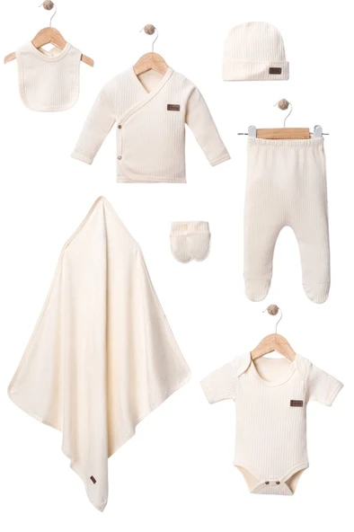 Erkek Bebek Raporlu 7 Li Zıbın Hastane Çıkış Seti - Resim 2