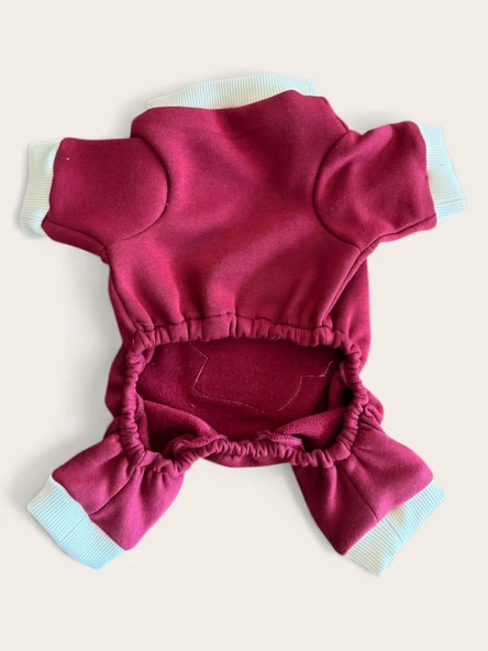 Ruby Foxie Köpek Tulumu – Küçük Irklar İçin Kışlık Köpek Pijaması - Resim 6