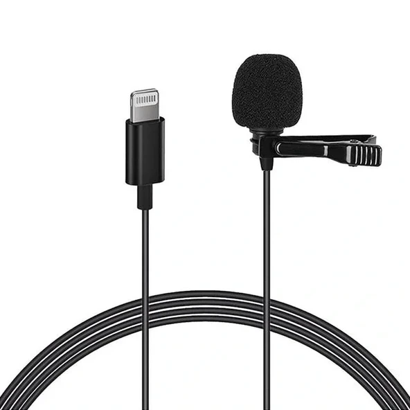Magicvoice Jh-041 Cep Telefonu İçin Lightning Youtuber Yaka Mikrofonu ürün görseli 1