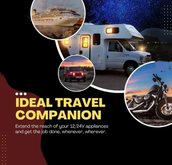 Araç Çakmaklık Uzatma Kablosu 12-24 Volt On/Of Anahtarlı 16 Amper Yüksek Güç Çeken Cihazlara Özel 2 X1,5mm TTR Bakır 5 Mt-Siyah - Resim 9