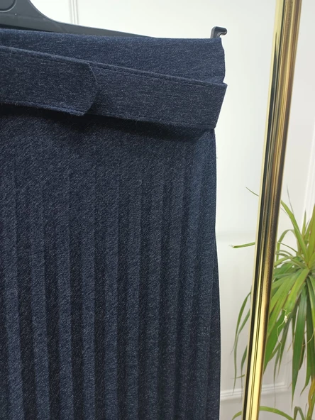 ECRİN KUMAŞ PİLELİ ETEK - Resim 3