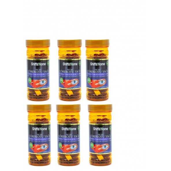 Shiffa home Çörek Otu Yağı 500 mg x 6 paket - 1
