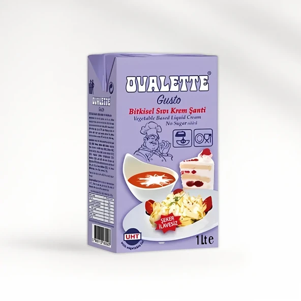 OVALETTE GUSTO ŞEKERSİZ BİTKİSEL SIVI ŞANTİ ürün görseli 1