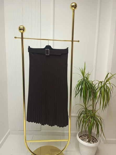 ECRİN KUMAŞ PİLELİ ETEK - Resim 6