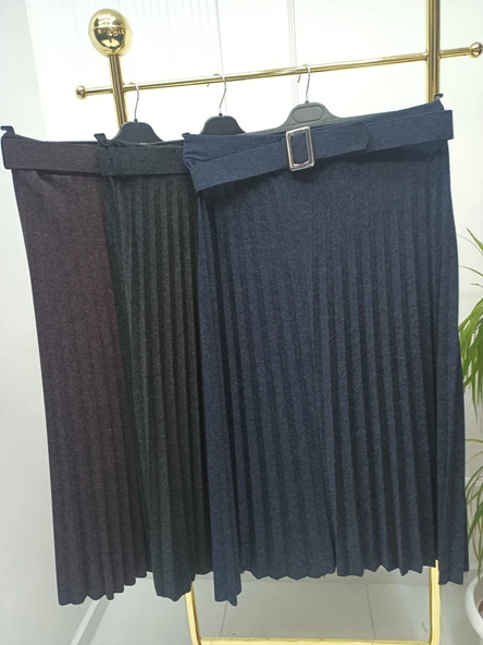 ECRİN KUMAŞ PİLELİ ETEK - Resim 2