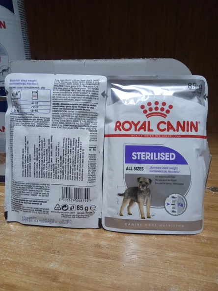 Royal Canin Sterilised Loaf Yetişkin Köpek Yaş Maması 85 Gram x 10 Adet ürün görseli 1