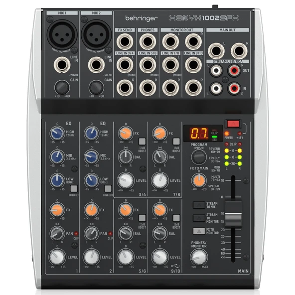 BEHRINGER 1002SFX Xenyx Analog Mixer ürün görseli 1