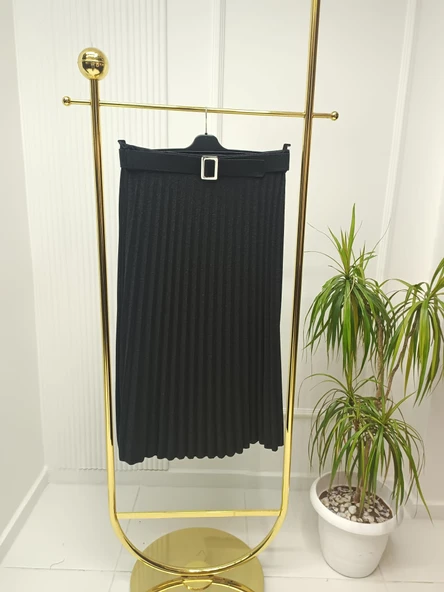 ECRİN KUMAŞ PİLELİ ETEK - Resim 4