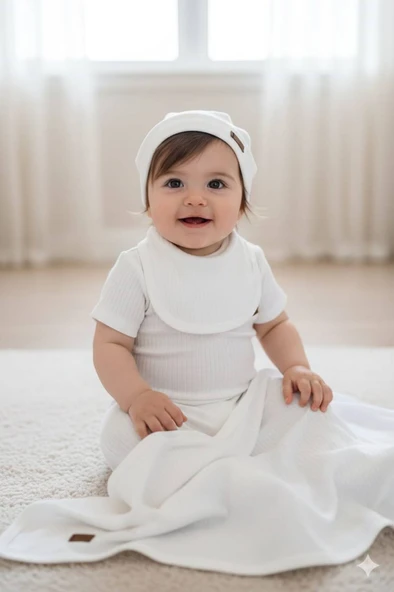 Erkek Bebek Raporlu 7 Li Zıbın Hastane Çıkış Seti - Resim 2