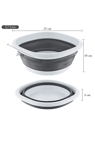 Katlanır Badya Akordiyon Leğen 2,7 Litre - 2