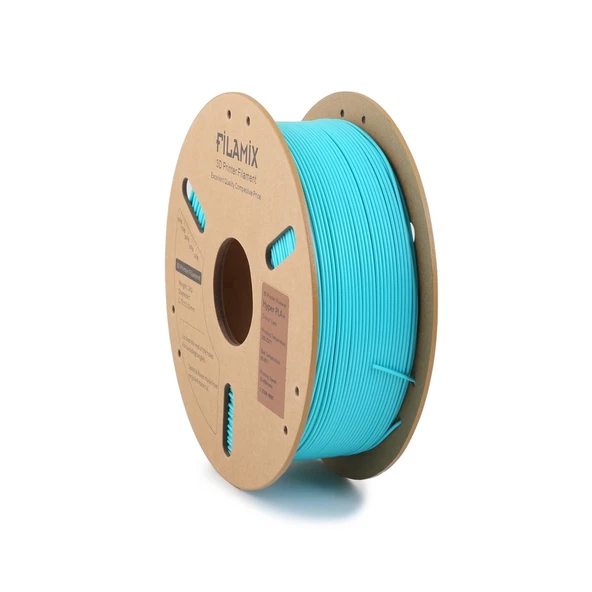 Filamix Hyper Pla Camgöbeği (Cyan) Filament 1.75mm 1Kg - Yüksek Hızlı Pla - Resim 2
