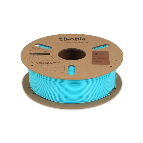 Filamix Hyper Pla Camgöbeği (Cyan) Filament 1.75mm 1Kg - Yüksek Hızlı Pla - Resim 3