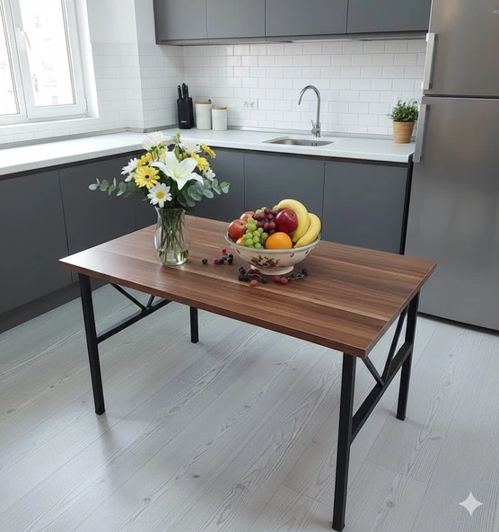 Masa, Balkon Masası, Ders Çalışma Masası, Bahçe, Orta Sehpa, Sabit Yemek Mutfak Masası  70 x 50 cm ürün görseli 1