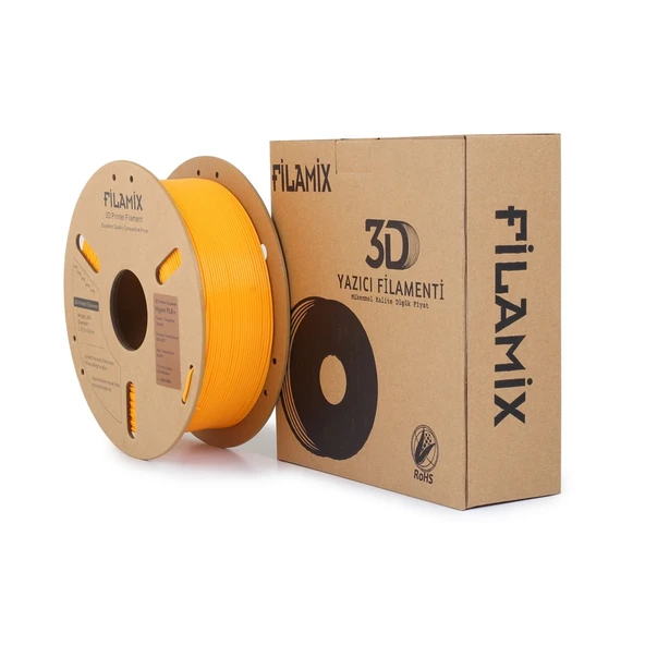 Filamix Hyper Pla Mandalina Turuncusu Filament 1.75mm 1Kg - Yüksek Hızlı Pla ürün görseli 1