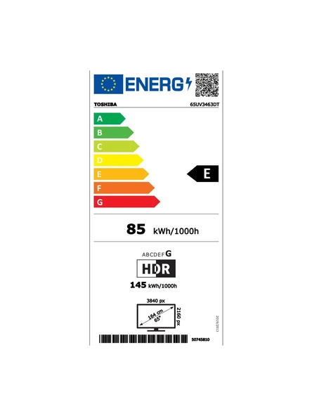 Toshiba 65UV3463DT 65'' 164 Ekran Uydu Alıcılı 4K Ultra HD VİDAA Smart LED TV - Resim 3