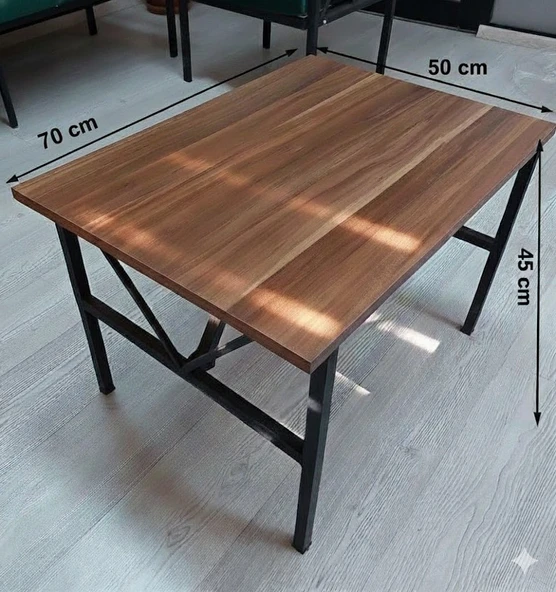 Masa, Balkon Masası, Ders Çalışma Masası, Bahçe, Orta Sehpa, Sabit Yemek Mutfak Masası  70 x 50 cm - Resim 4