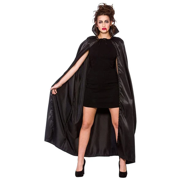 Siyah Yakalı Yetişkin Pelerin 120 cm - Resim 2