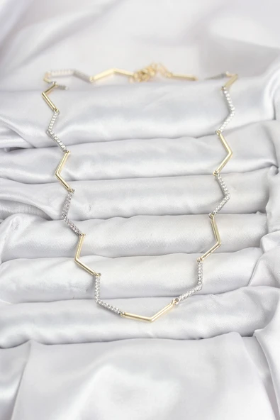 VIP Seri Zikzak Model Kadın Kolye - TJ-BKO10760 - Resim 2