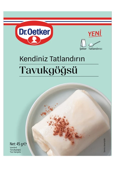 Dr. Oetker Kendiniz Tatlandırın Tavukgöğsü 45 gr x 3 Adet - Resim 2