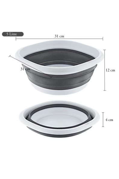 Katlanır Badya Akordiyon Leğen 5 Litre - 2
