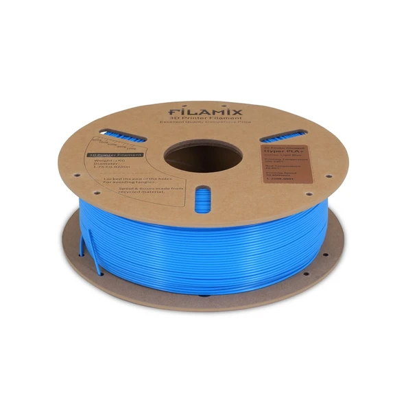 Filamix Hyper Pla Açık Mavi Filament 1.75mm 1Kg - Yüksek Hızlı Pla - Resim 3