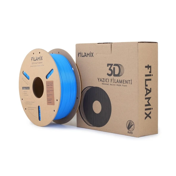 Filamix Hyper Pla Açık Mavi Filament 1.75mm 1Kg - Yüksek Hızlı Pla ürün görseli 1