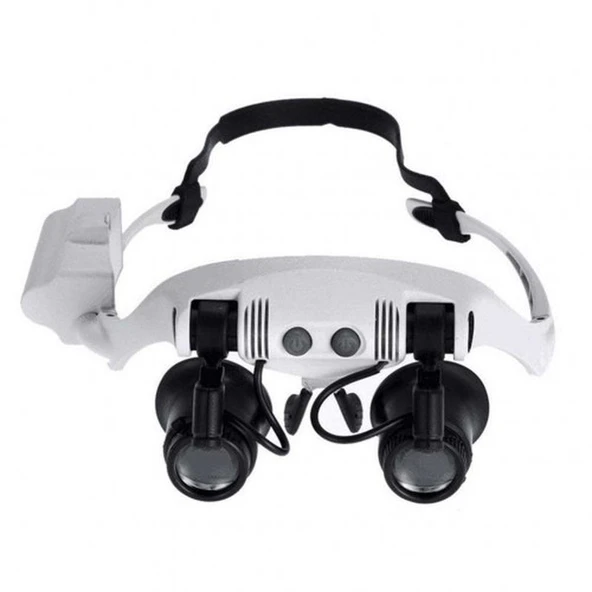 Kuyumcu Saat Onarım Için 10X-15X-20X25X Mercekli Gözlük Büyüteç 9892G-3A - Resim 3