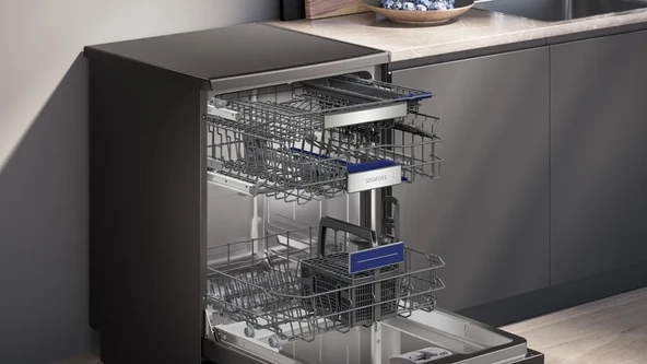 SİEMENS SN15EC00NT iQ500 Solo Bulaşık Makinesi 60 cm darkSteel Line - Resim 2