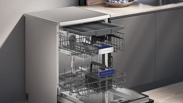 SİEMENS SN25EI63MT iQ500 Solo Bulaşık Makinesi 60 cm Kolay Temizlenebilir Inox - Resim 2