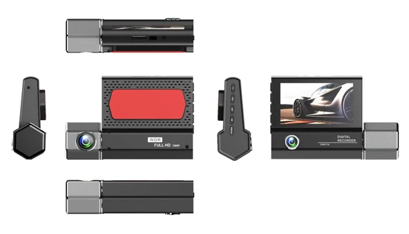 Araç İçi Kamera Çift Lensli Arka Görüş Video Kaydedici 3.0 İnç glr-v3 DVR 3 Yönlü Model:V3 Çözünürlük - Resim 3