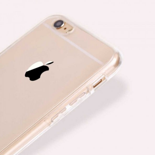 Apple iPhone 7 Kılıf 360 Derece Tam Koruma Şeffaf Silikon Kapak - 5