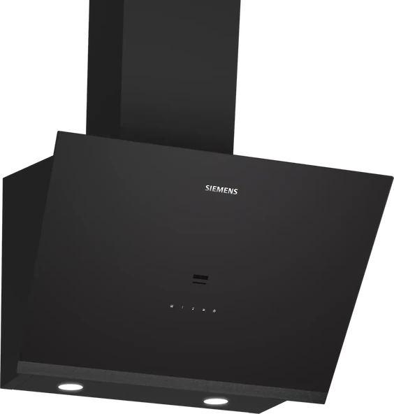 SİEMENS LC67KPJ30T iQ500 Duvar Tipi Davlumbaz 60 cm Siyah Cam ürün görseli 1