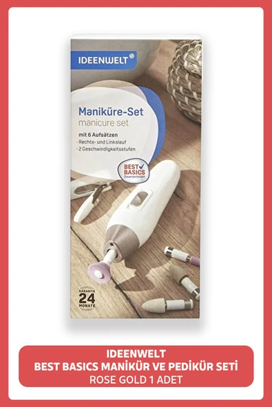 Ideenwelt Best Basics Manikür Ve Pedikür Seti Rose Gold 1 Adet ürün görseli 1