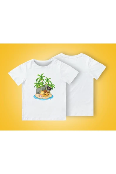 TexKid Korsan Hazinesi Baskılı Çocuk Tişört ürün görseli 1