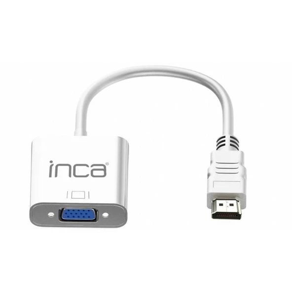 Inca IHTV-7TB HDMI To VGA + Aux Çevirici Beyaz ürün görseli 1
