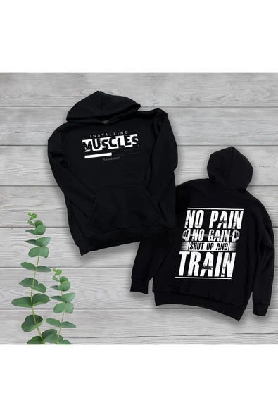 TexKid Spor Temalı Sırt Ve Göğüs Baskılı Unisex Oversize Sweatshirt ürün görseli 1