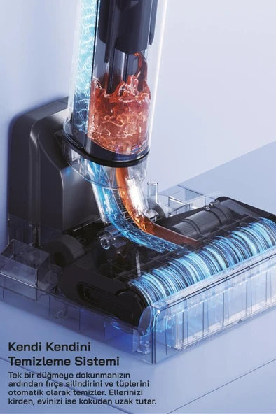 Sinbo SFC-4102 Islak Kuru Siyah Şarjlı Dikey Süpürge - Resim 3